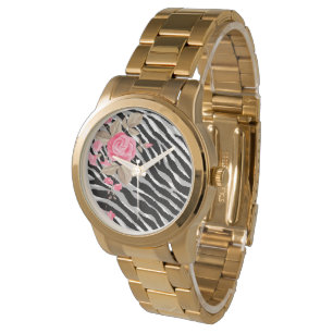 Montre Ligne Tiger Rose de luxe tendance