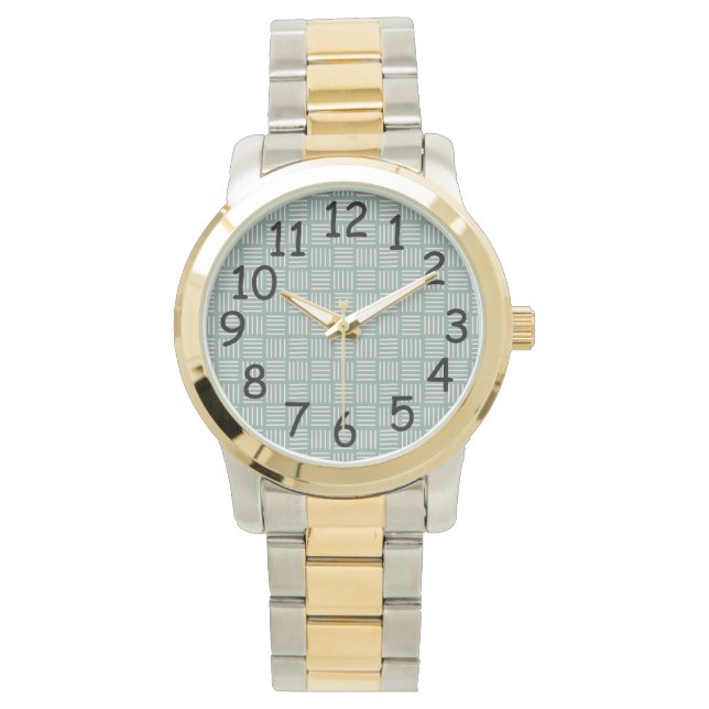 Montre Lignes vertes carrées (devant)