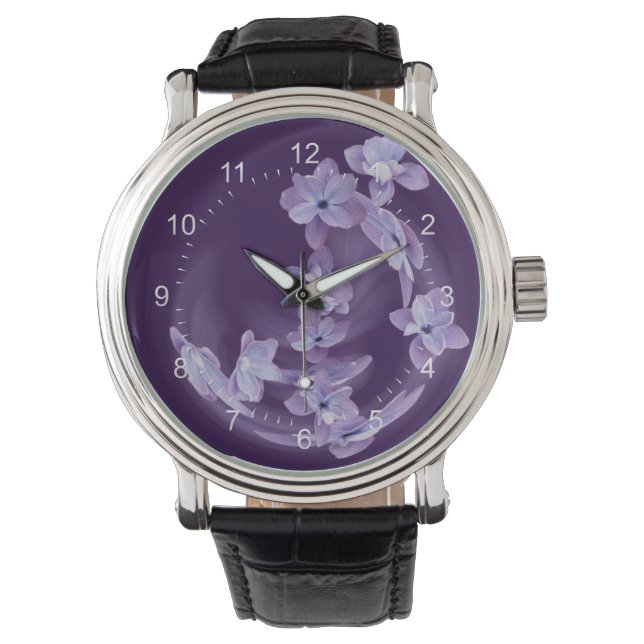 Montre Lilac en cercle (devant)