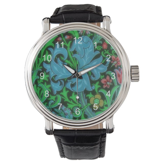 Montre Lilies Vintage motif floral (devant)