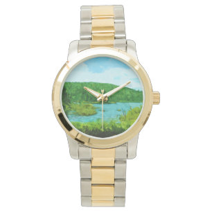 Montre Limites des eaux Canot Zone Minnesota Abstrait