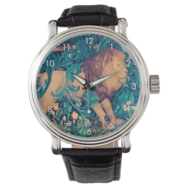 Montre Lion dans la forêt, William Morris Watch (devant)