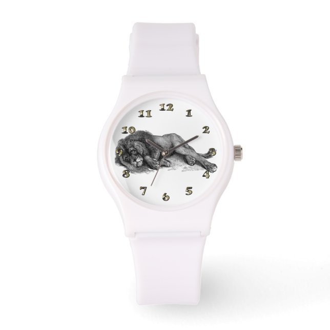 Montre Lion en mode vectoriel (Recto)