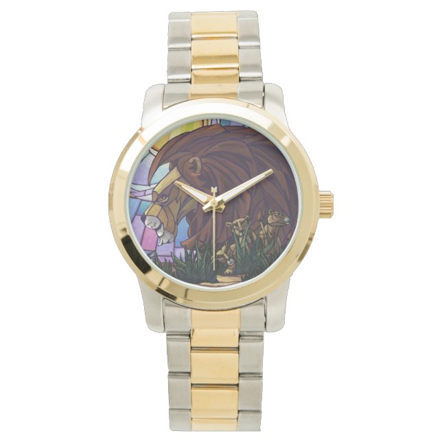 Montre Lion et petits (devant)