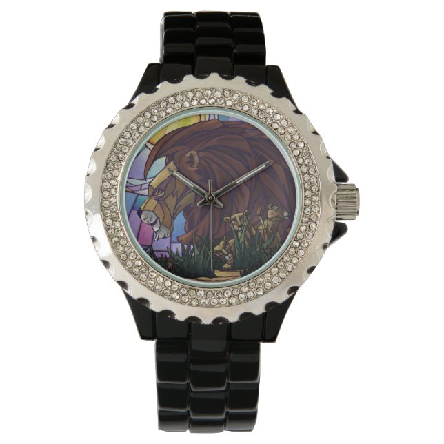 Montre Lion et petits (devant)