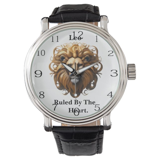 Montre Lion, Lion, Dirigé Par Le Coeur, (devant)