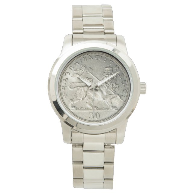 Montre Lion of Judah Haile Selassie Jah Rastafari Rasta (devant)