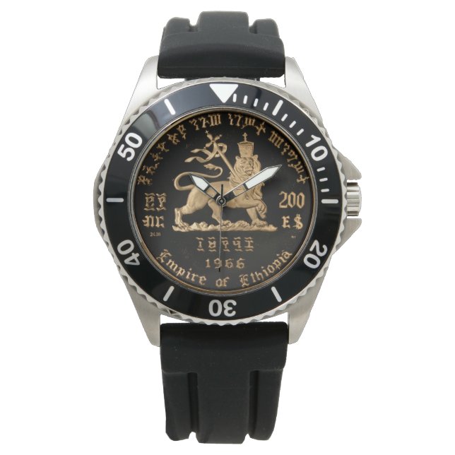 Montre Lion of Judah - Haile Selassie - Rastafari Watch A (devant)