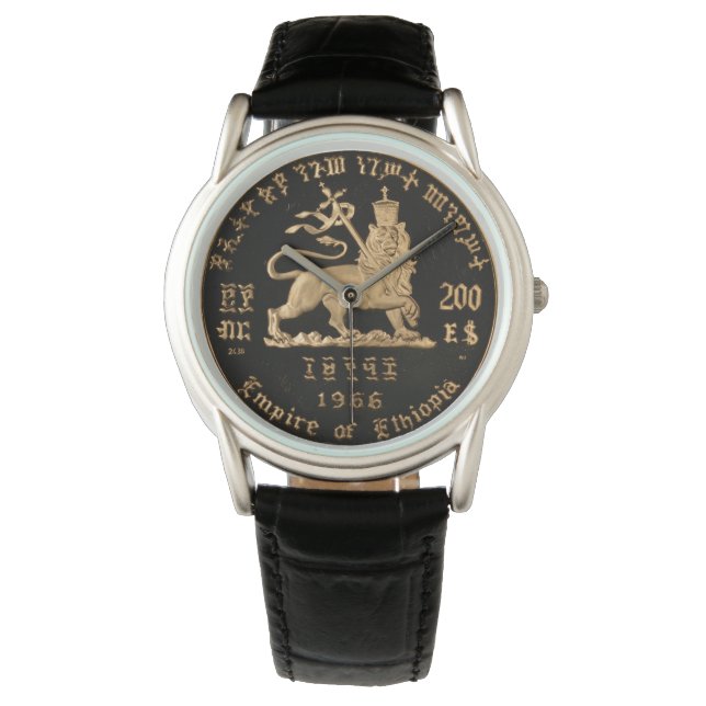 Montre Lion of Judah - Haile Selassie - Rastafari Watch A (devant)