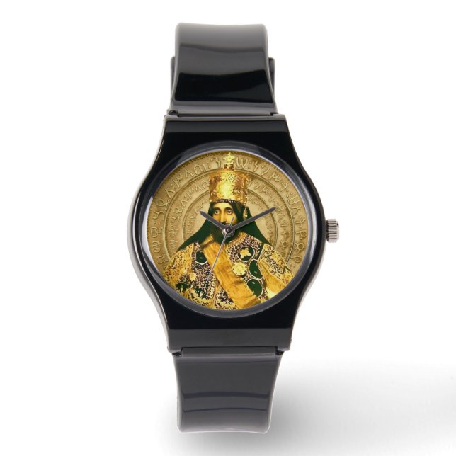 Montre Lion of Judah Jah Army Haile Selassie Rasta Roots (Recto)