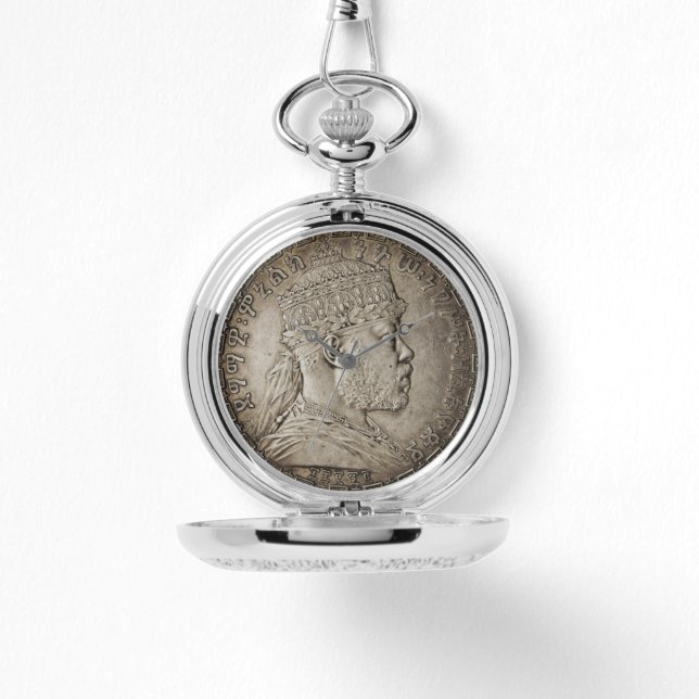 Montre Lion of Judah Jah Army Menelik II Rasta Roots (Recto)