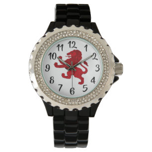 Montre Lion rampant écossais de l'ancien drapeau écossais