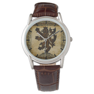Montre Lion rampant héraldique personnalisé