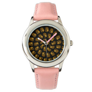 Montre Lions dans un motif en spirale,