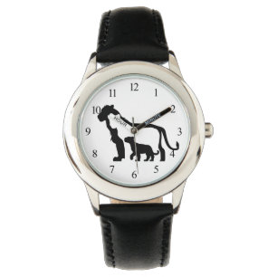 Montre Lions noirs et blancs