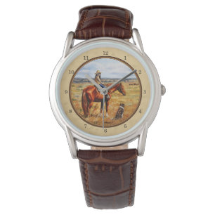 Montre Little Cowgirl on Cattle Horse Yellow
