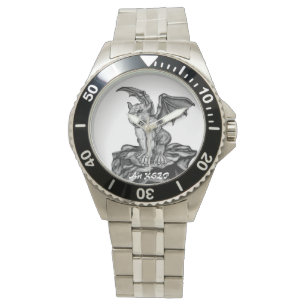 Montre Little Golem Gargoyle, design noir et blanc