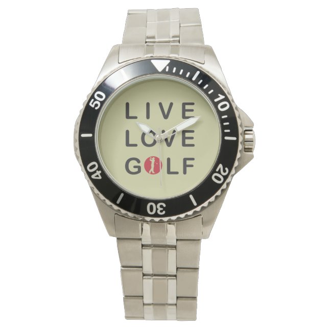 Montre live love golf watch. (devant)