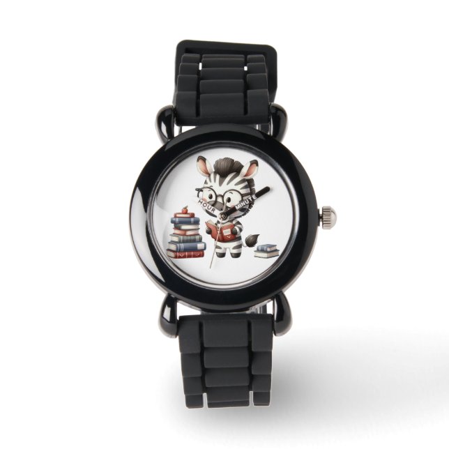 Montre Livres De Lecture Zebra. (Recto)