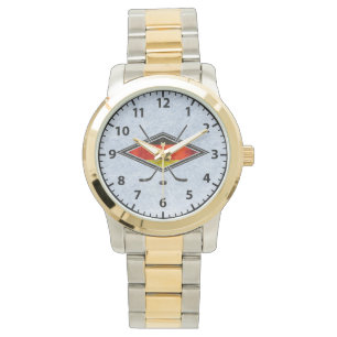 Montre Logo allemand de hockey sur glace Regarder le Deut