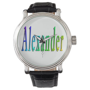 Montre Logo Coloré Alexander Name,