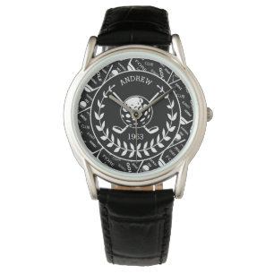 Montre Logo de golf personnalisé stylisé