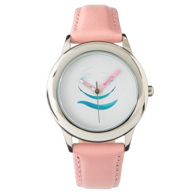 Montre Logo de hamac de luxe au coucher du soleil (devant)
