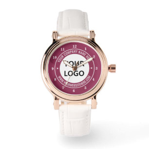 Montre Logo d'entreprise personnalisé et texte Votre Mont