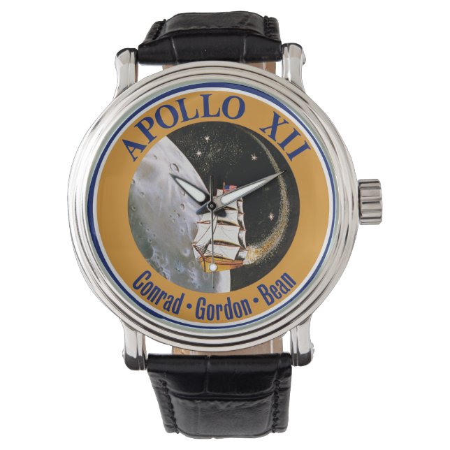 Montre Logo du patch de mission Apollo 12 (devant)