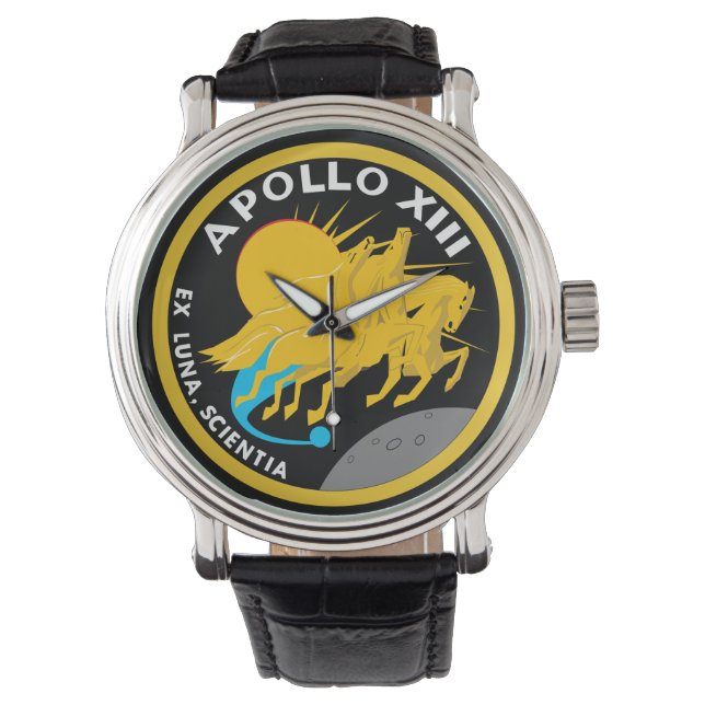 Montre Logo du patch de mission NASA Apollo 13 (devant)