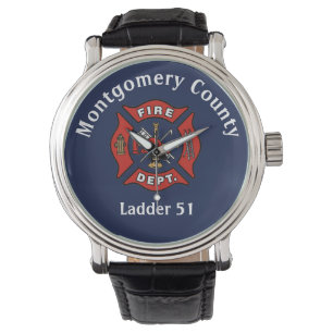 Montre Logo du service d'incendie personnalisé