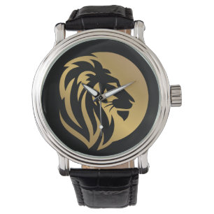 Montre Logo Lion Or Simple