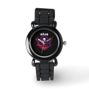 Montre Logo Ninja – Emblème de Guerrier Audacieux