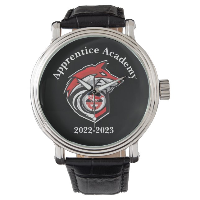 Montre Logo Red Wolf Personnalisé (devant)