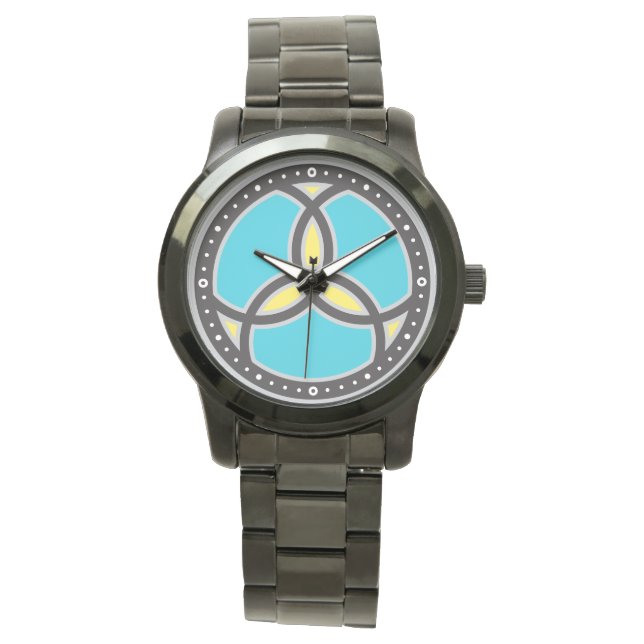 Montre Logo vitrail Trinité Poisson Jésus (devant)