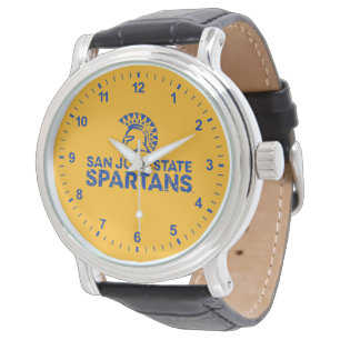 Montre Logo Wordmark en détresse des Spartans de San Jose