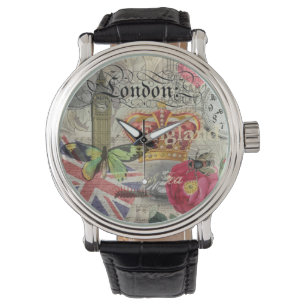 Montre Londres Angleterre Voyage Europe Vintage Art
