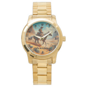 Montre Lone Cowboy dans Desert Canyon - Surreal Western A