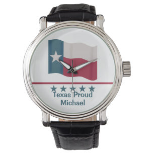 Montre Lone Star Drapeau Texas Fiers Mots Nom Personnalis