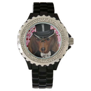 Montre Longue Chevelure Doxie Rouge