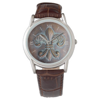 Montre Look vieillot Fleur De Lis