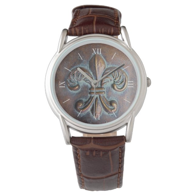 Montre Look vieillot Fleur De Lis (devant)