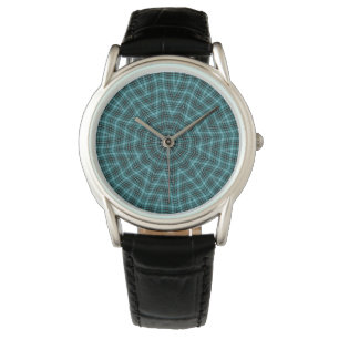 Montre Loopy Pacific Ming Blue à carreaux