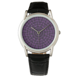 Montre Loopy Pinot Noir à carreaux