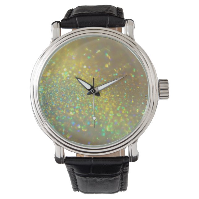 Montre L'Opale holographique brillante (devant)