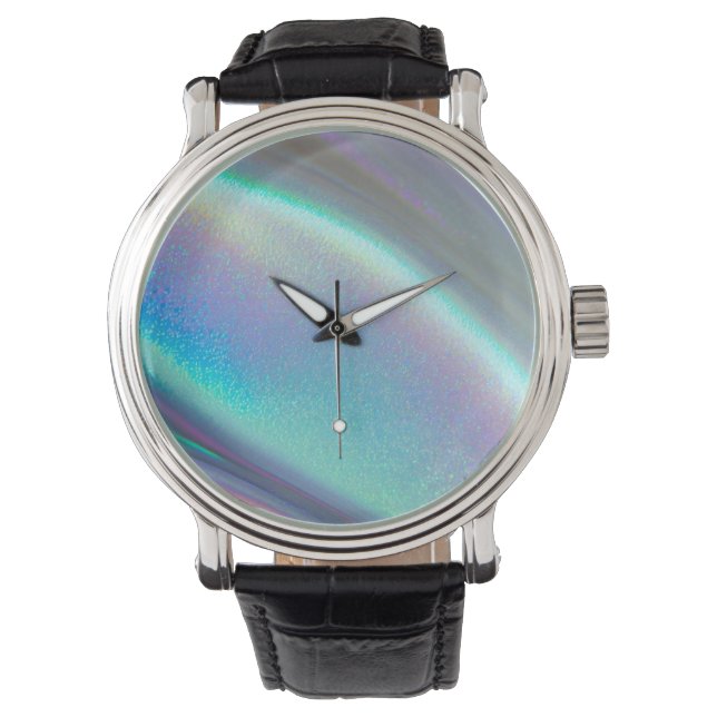 Montre L'Opale holographique brillante (devant)