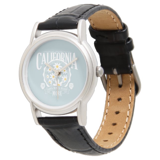 Montre Los Angeles California Floral Graphic (Incliné)