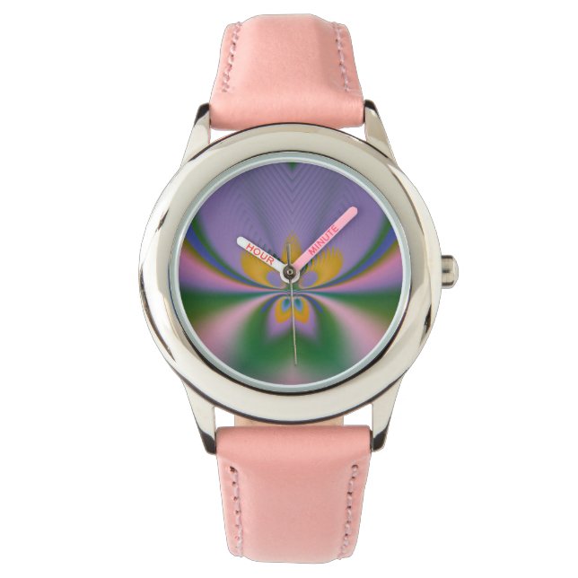 Montre Lotus pourpre (devant)
