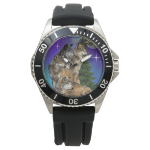 Montre Loup et lune