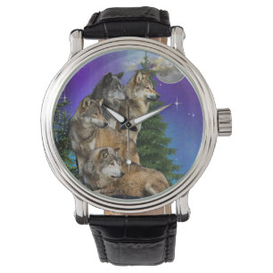 Montre Loup et lune